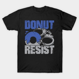 Donut Resist Police Officer Gift T-Shirt